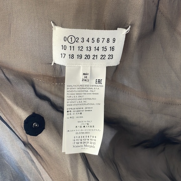 Maison Margiela 1 sheer black coat No offers please price firm Size 42 Italian - Picture 8 of 17